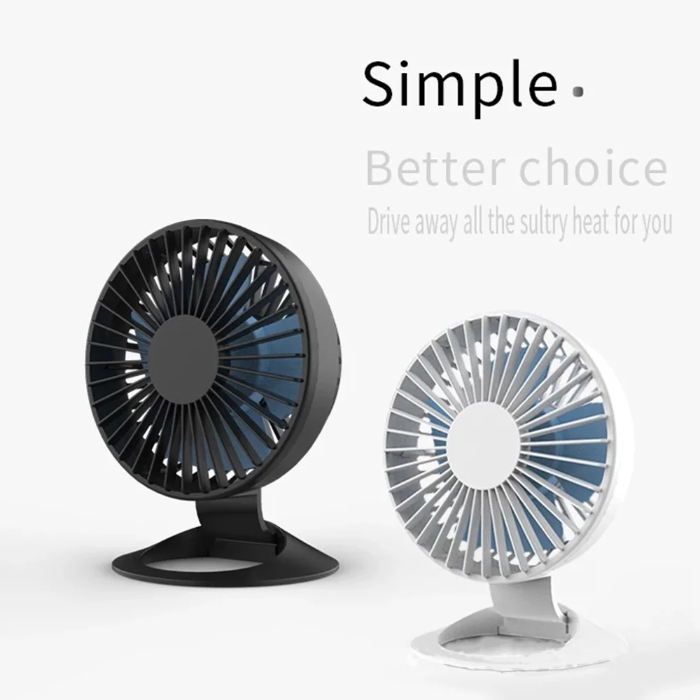 Mini ventilador pequeño silencioso USB, ventilador portátil ajustable de tres engranajes para dormitorio de estudiantes, oficina, ventilador de escritorio, ventilador de soporte recargable