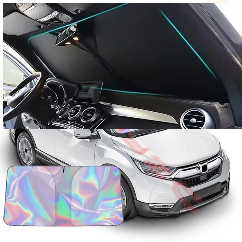 

Car Windshield Sun Shade Covers Visors Auto Front Window Sunscreen For Honda CR-V 2017-2022 2023 2024 CRV Parasol Accessories