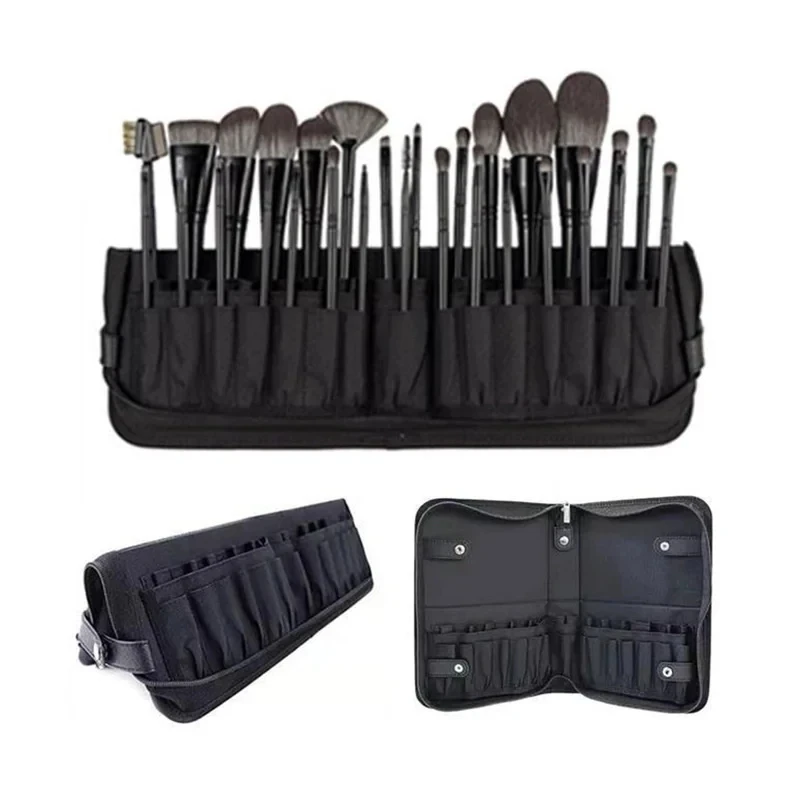 Makeup Artist Bag Large-Capacity Folding Cosmetic Brush Storage Bag Home Bathroom Brushes Holder Desktop Lipstic Organization