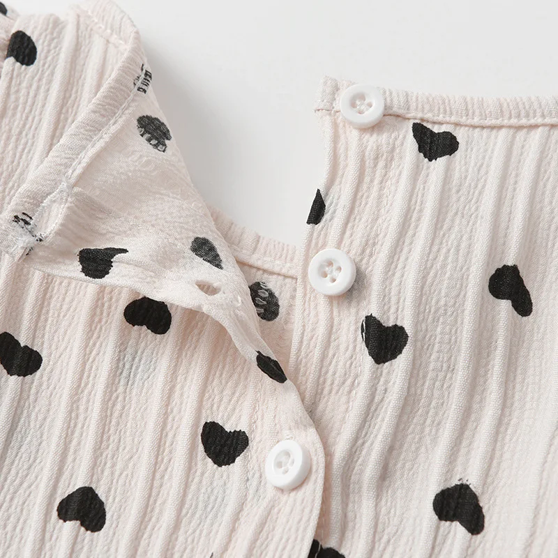Dua Potong Set Tas Musim Panas Bayi Perempuan Topi Kentut Bayi Baru Lahir Jumpsuit Putri Bayi untuk Memanjat Luar Ruangan