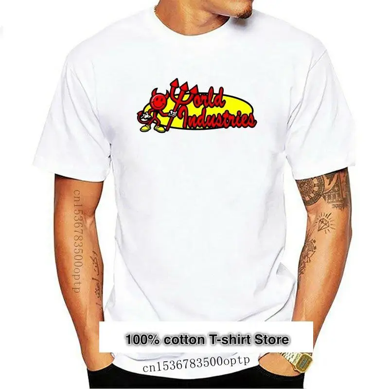 

Camiseta Vintage Rare WORLD INDUSTRIES для скейтбординга, reestampada, S-2XL