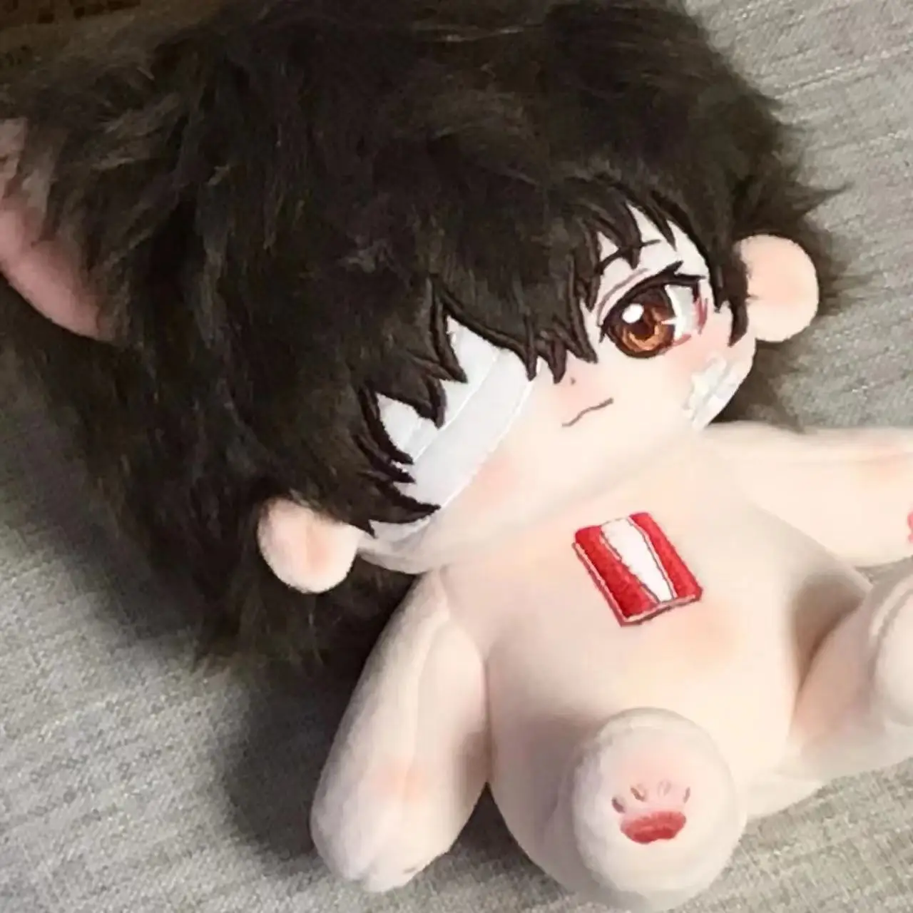 Bungo Stray Dogs Dazai Osamu Cosplay Cotton Doll Adorable Delicacy Delicate Furry Maumet Cartoon Anime Puppet Soft Naked Baby