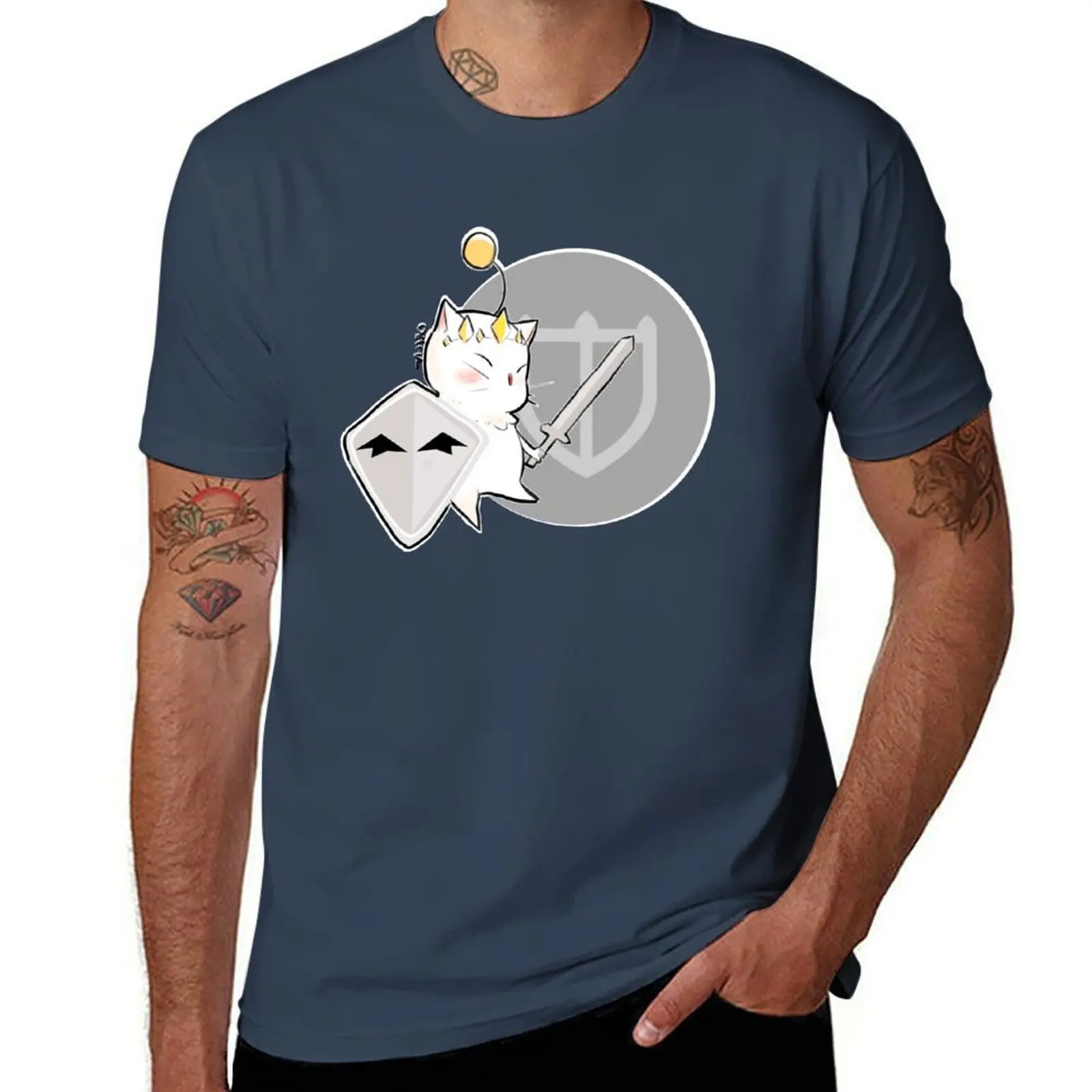 

PALADIN MOOGLE FFXIV T-Shirt Sports Casual Breathable Tee Shirt