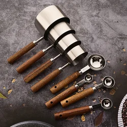 1/4/8Pcs Measuring Spoon Set Stainless Steel Multifunctional Cookware Portable Heavy Duty Kitchen Gadgets Baking Seasoning Spoon