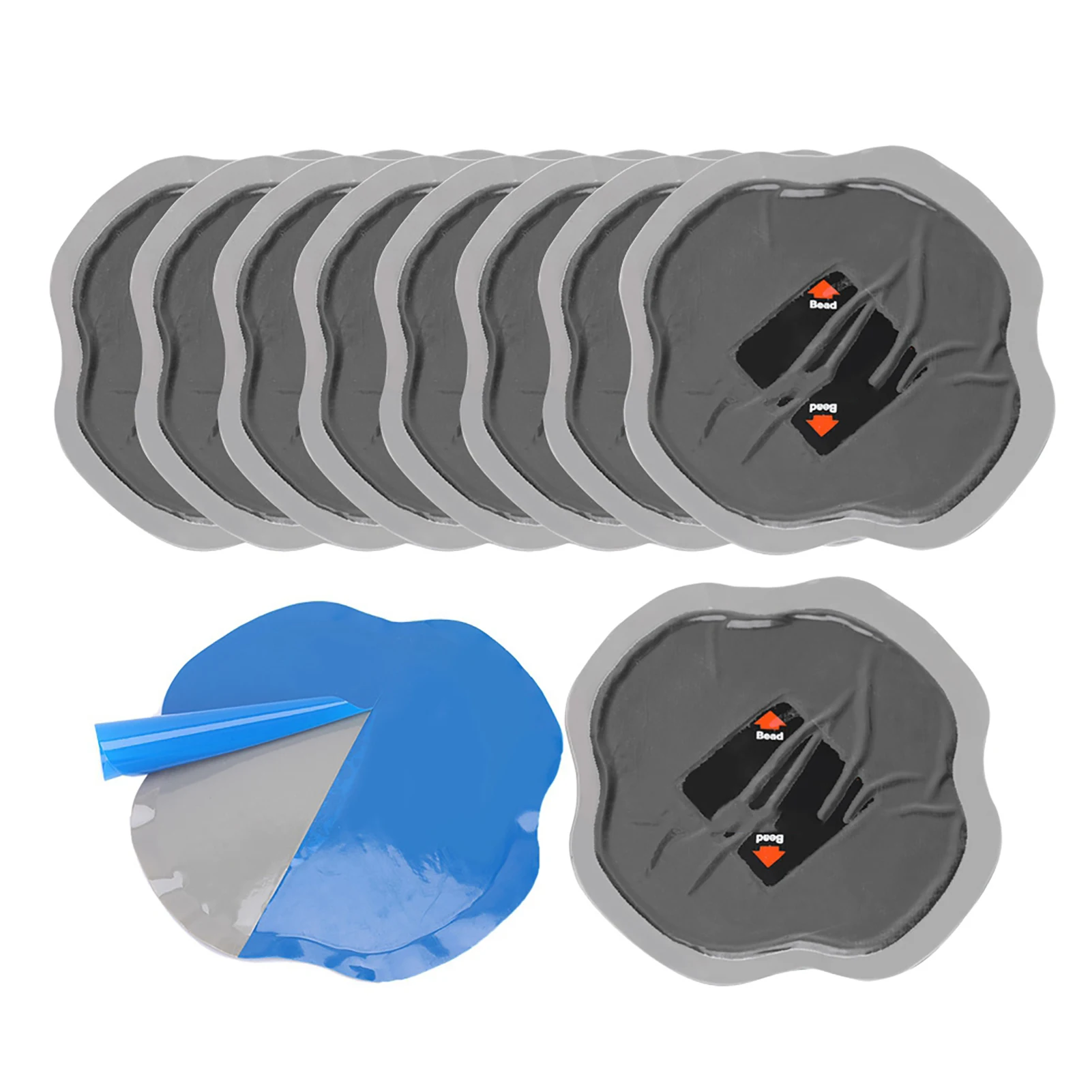 10pcs Car Tyre Repair Patch 115mm Natural Rubber Tire Puncture Repair Patch For Car Motorcycle