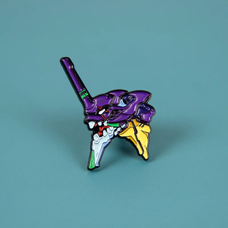 2024 Disney's new explosive first machine EVA-01 brooch anime new century gospel warrior badge