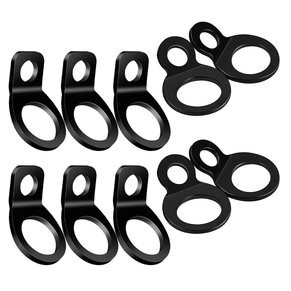 10 Pcs Tighten The Anchor Strap Rv Tie down Anchors with Hook Hooks for Truck Metal Rings Trailers