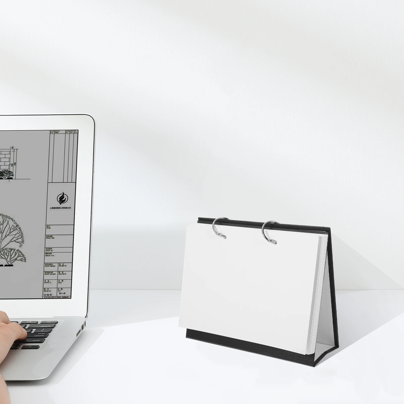 

Detachable A5 Blank Flip Calendar DIY Graffiti Memo Desk Calendar with Replaceable Pages for Organized Planning