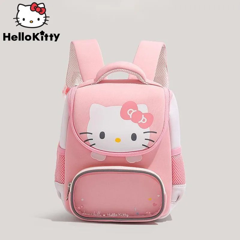 Sanrio Hello Kitty Creative Student Cartoon Backpack Japanese Style Cute Printed Shoulders Bag Sweet Soft Y2k Girl Pink Backpack