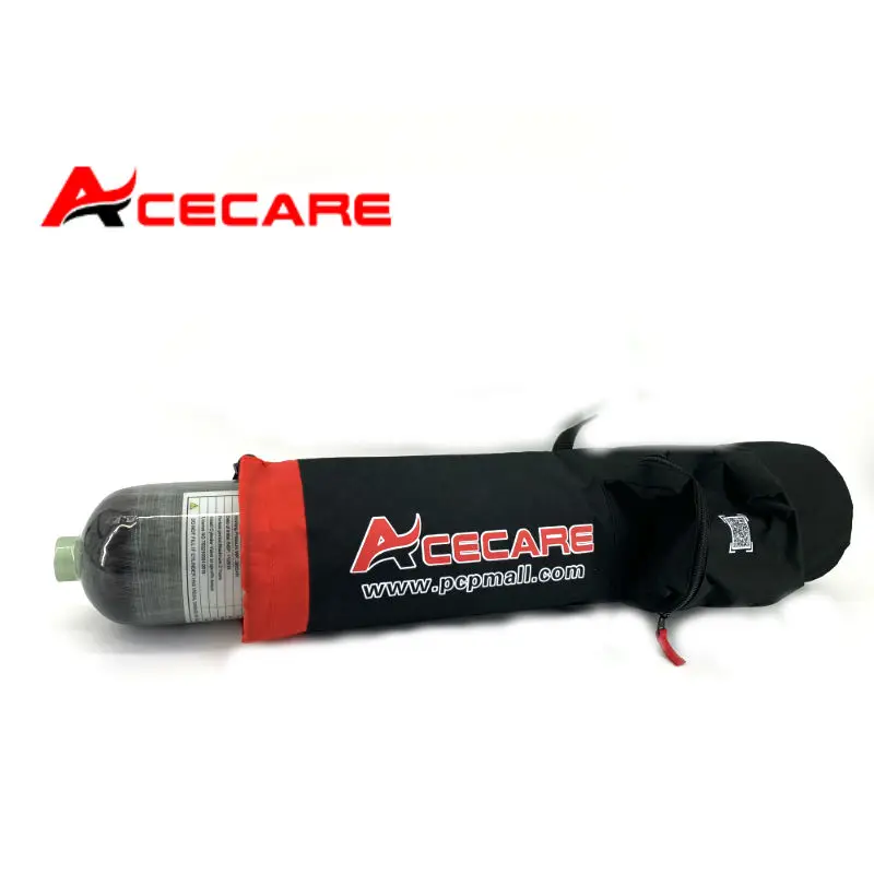 ACECARE Scuba High Pressure Air Tank 6.8L CE 4500Psi 300Bar with Black Cylinder Bag