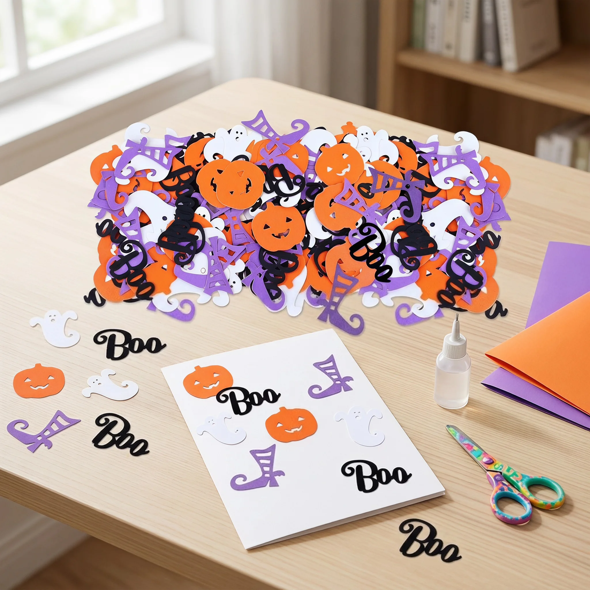 Papercraft Supply Confetti - Бумажные конфетти для стола на Хэллоуин: