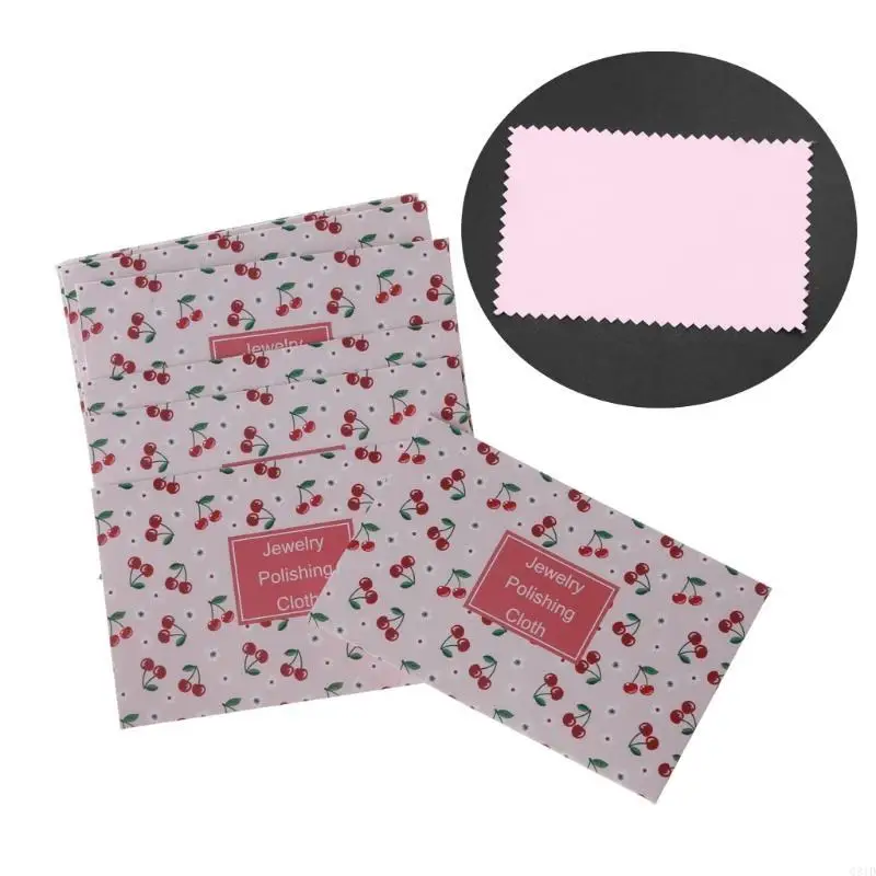 10x Polishing Cleaning Cloth Cotton for Gold Silver Jewelry Watch Non Toxic Tarnish Remover Cleaner Cloth