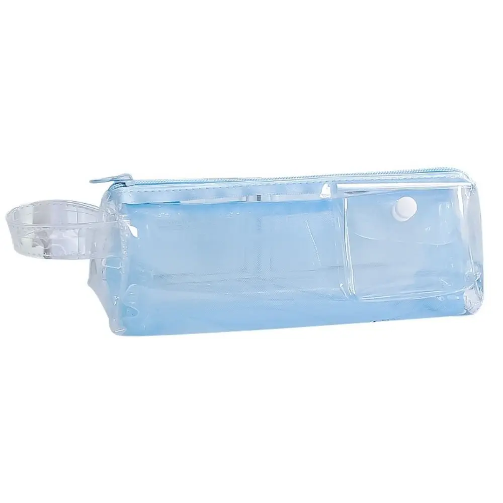 High Quality Double Layer Pen Bag Transparent Large Capacity Pencil Case Detachable Pen Box Back To School Gift