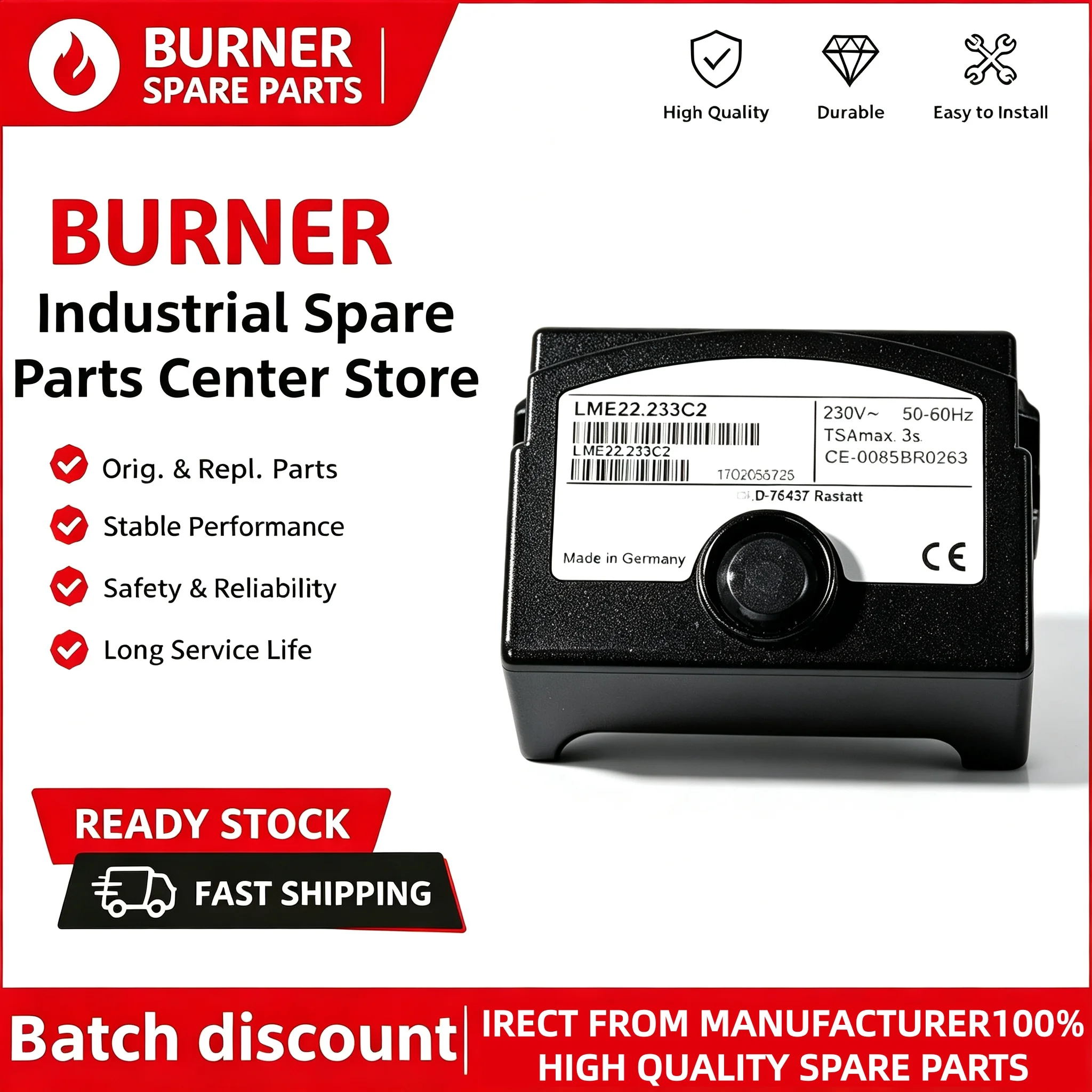 LME22.232C2 LME22.233C2 LME22.331C2 LME22.131C2 Burner Programmer Compatible OEM Gas Boiler Repair Spare Parts