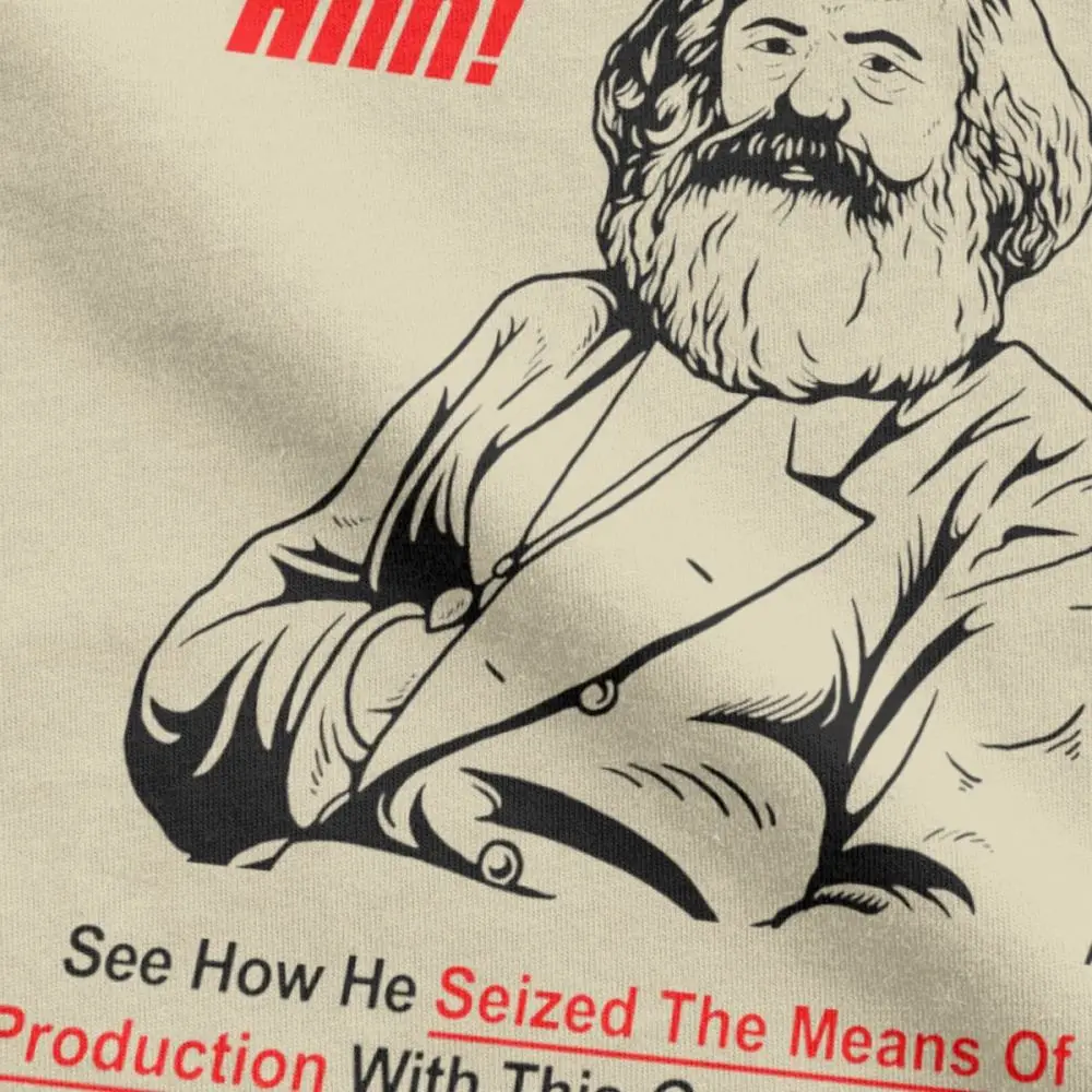 Leisure T-Shirts Men The Bourgeoisie Hates Him Cotton Clothes Karl Marx T Shirts Communism Marxism Socialism Tee Shirt Plus Size