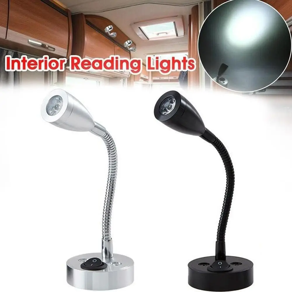 DC12V Camper Caravan Wall Mounted LED Hose Wall Light Reading Lamp Spotlight Lighting