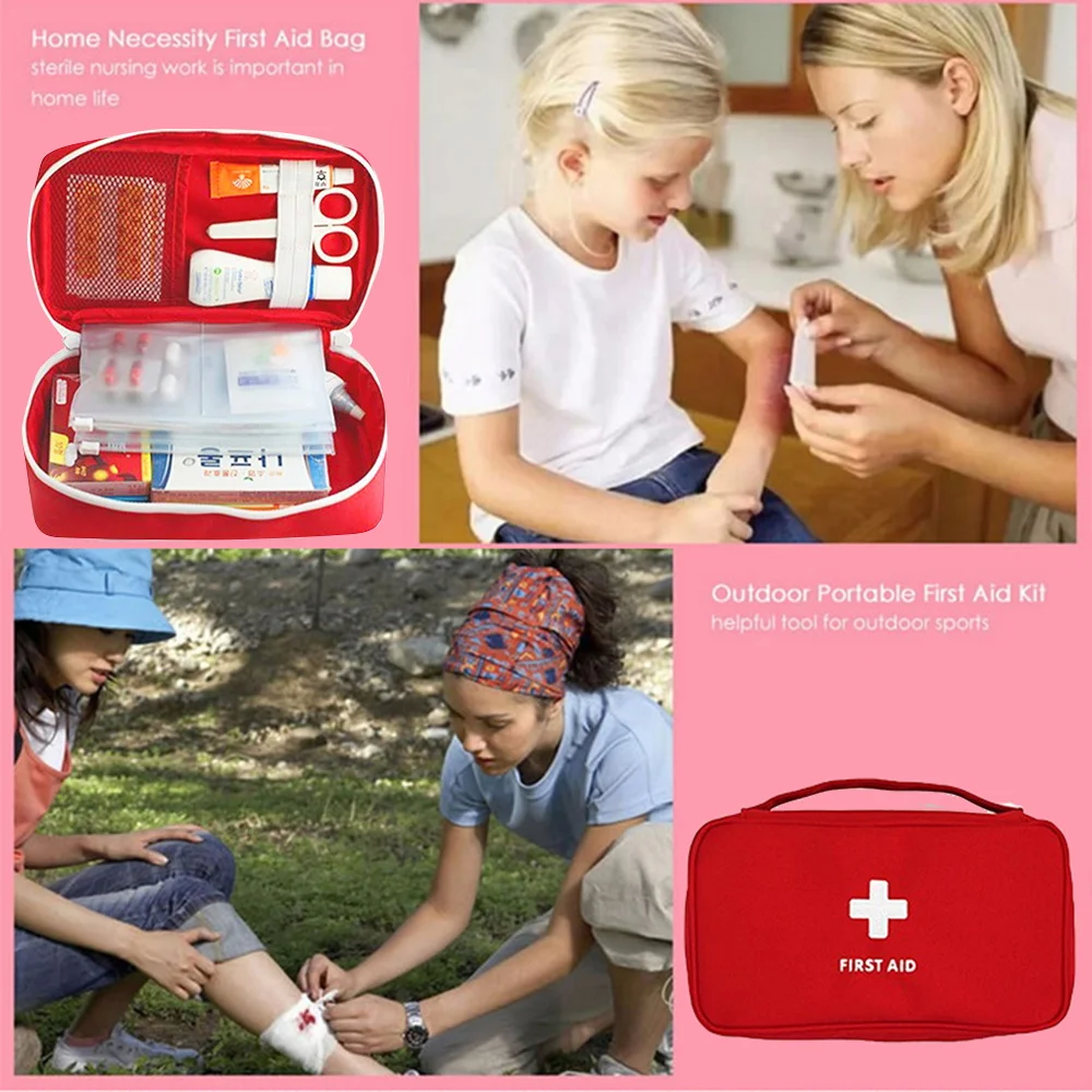 First Aid Bag Home/Car Medical Kit Travel Outdoor Camp Emergency Survival Bag Mini Medicine Storage Bag Camping Survival Handbag