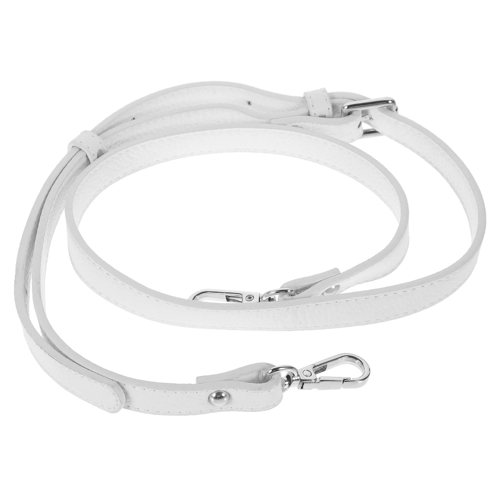 

Adjustable Shoulder Strap White Long PU Replacement Bag Strap for Travel Women Accessories Comfort Crossbody Bag Part