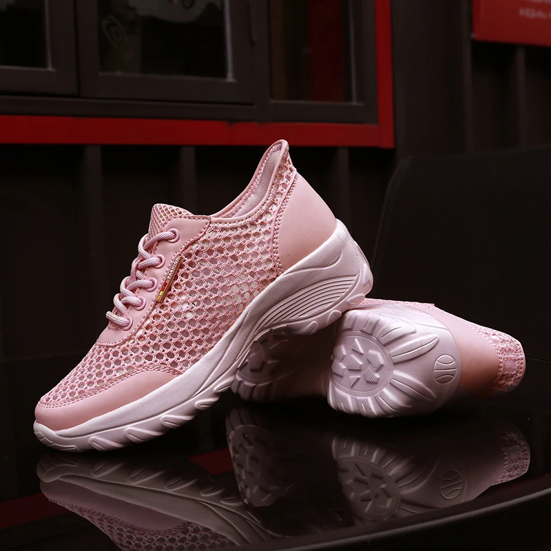 

New Style Women Sport Fitness Training Shoes Comfortable Outdoor Walking Shoes for Girls Breathable Mesh Running Shoes