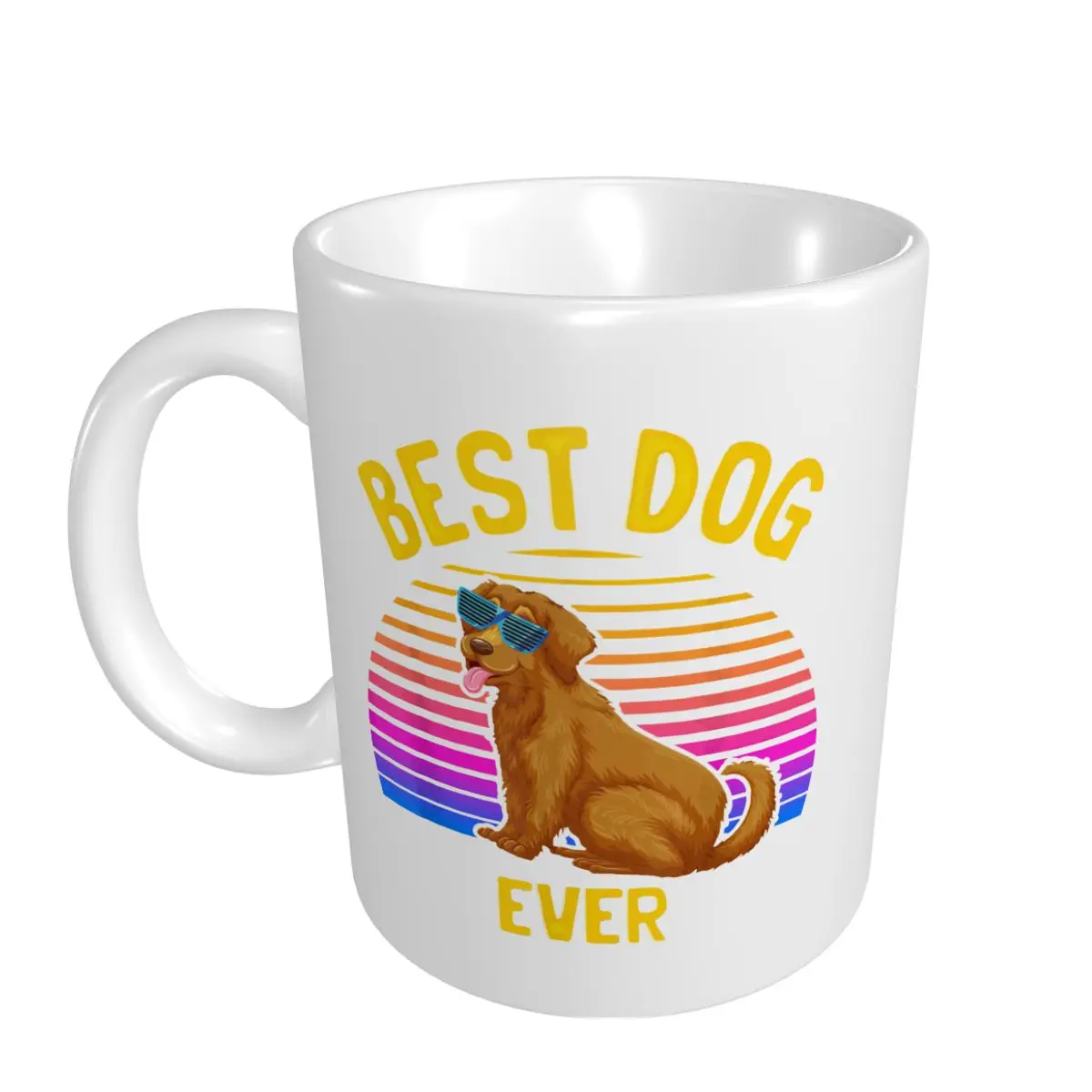 Mark Cup Mug Best Dog EVER Golden Retriever Dog Coffee Mugs Tea Milk Water Cup Travel Mugs For Office Home