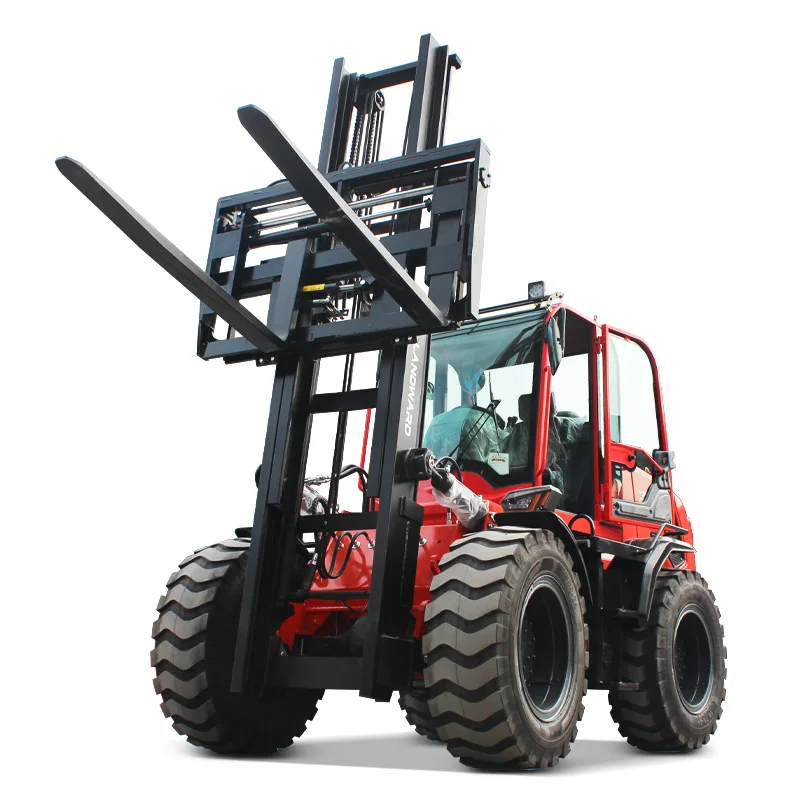 

Customized China 4 Wheel Drive Off-road Diesel Forklift Price 3.5 Ton New Terrain Forklift Outdoor Use Rough Terrain Forklift