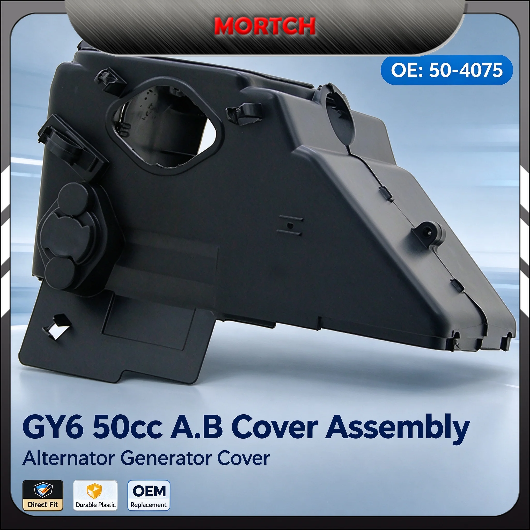 GY6 50cc A.B Cover Assembly MIGY50-4075 Alternator Generator Cover 1P39QMB Scooter Engine