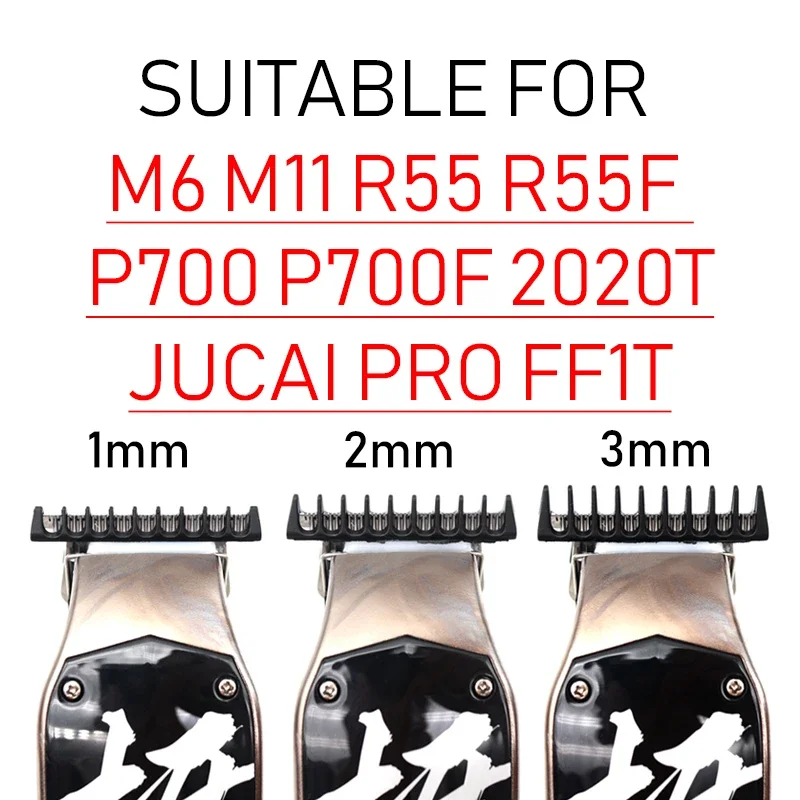 3 Pcs Universal Hair Trimmer Guards - Professional Limit Combs for Madeshow, JRL 2020T, FF1T, JUCAI PRO Multiple Models
