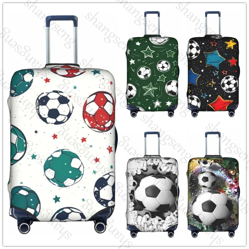 

Защитный чехол для дорожного чемодана, чехол для чемодана, эластичная защита, моющийся чехол для багажа, 18-32 с футбольным принтом