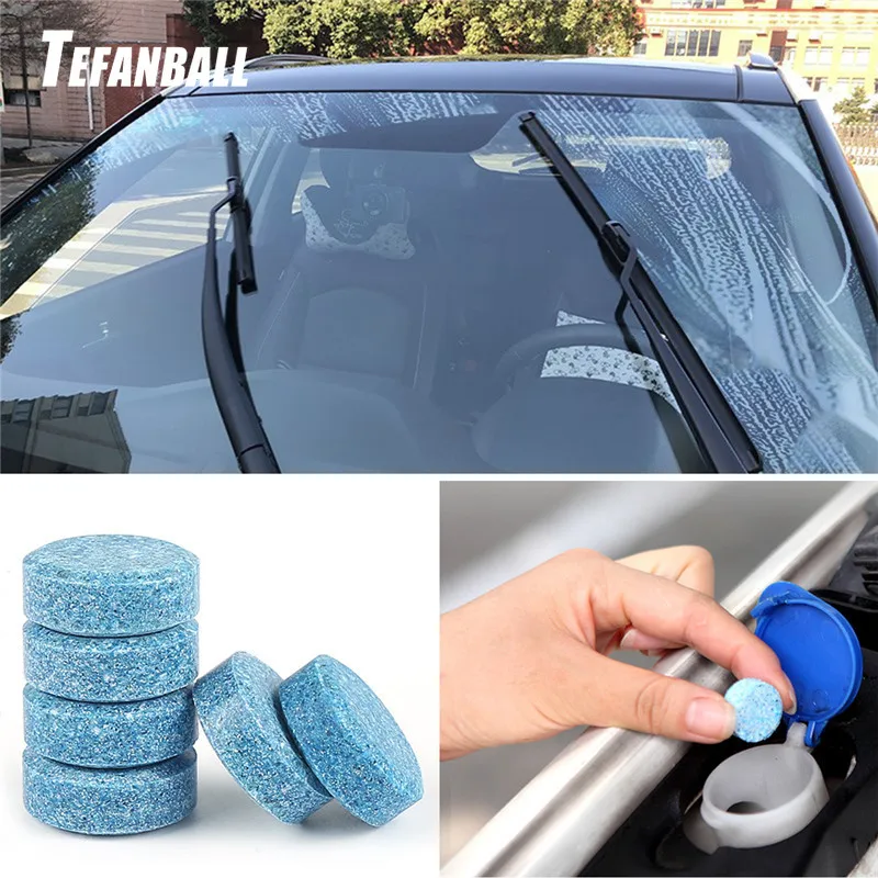 

100Pcs/Set Car Solid Wiper Fine Seminoma Wiper Auto Window Cleaning Effervescent tablet Windshield Glass Cleaner DropShipping