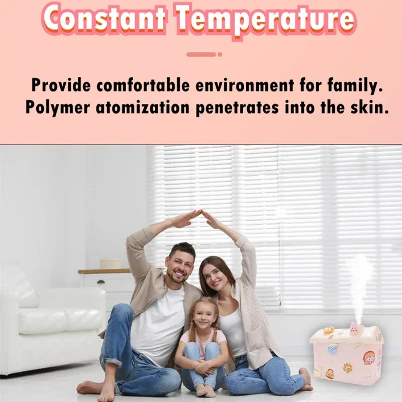 USB-увлажнитель воздуха для детей, DIY, 600 мл, увлажнитель воздуха, милая форма, мини-бытовой, с большой емкостью, очищающий воздух