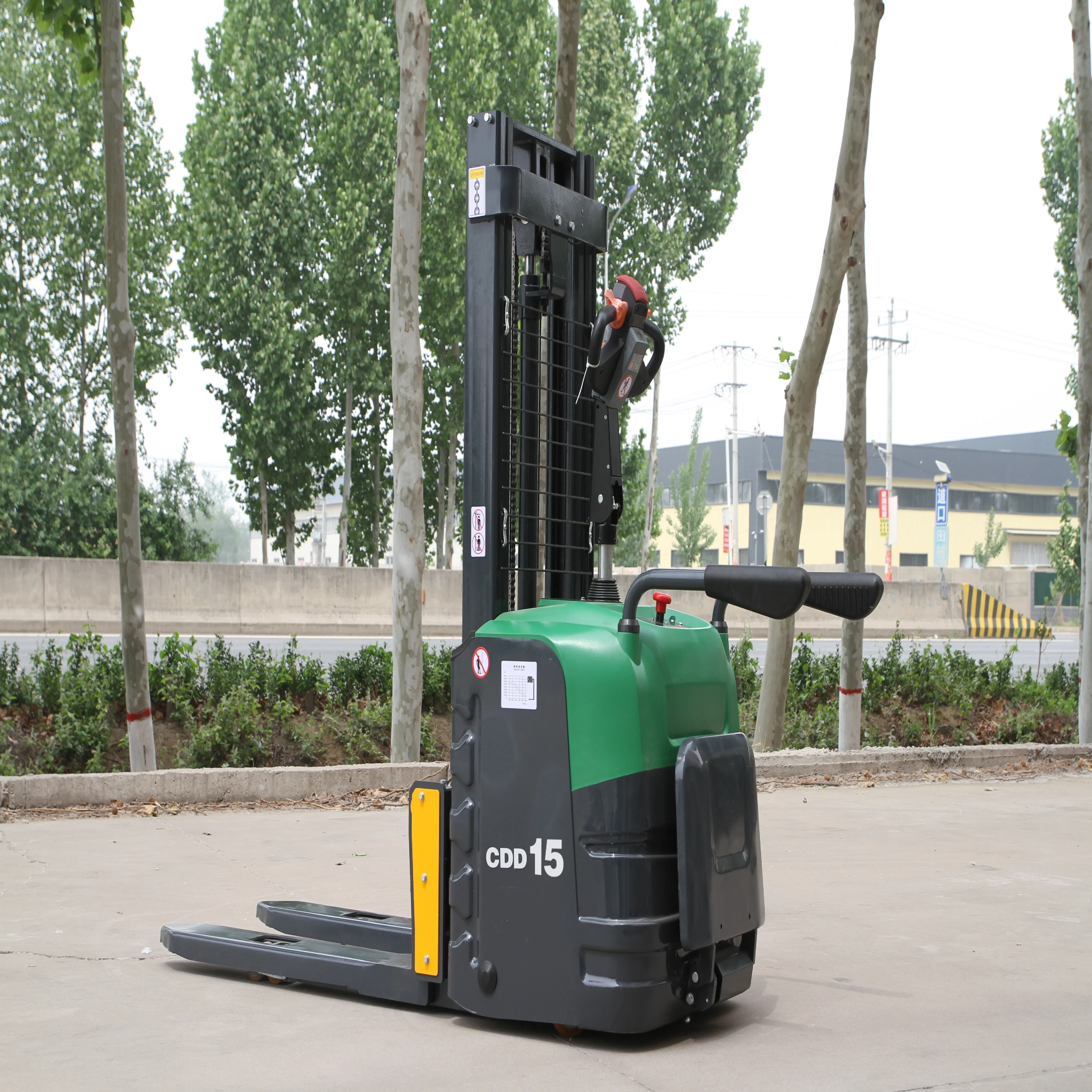 

1.5T 2T 2.5T 3T High-Power Stand Stacker Dual Lift Height 3m-5m Self Loading Stacker for Warehouse Material Handling Pro