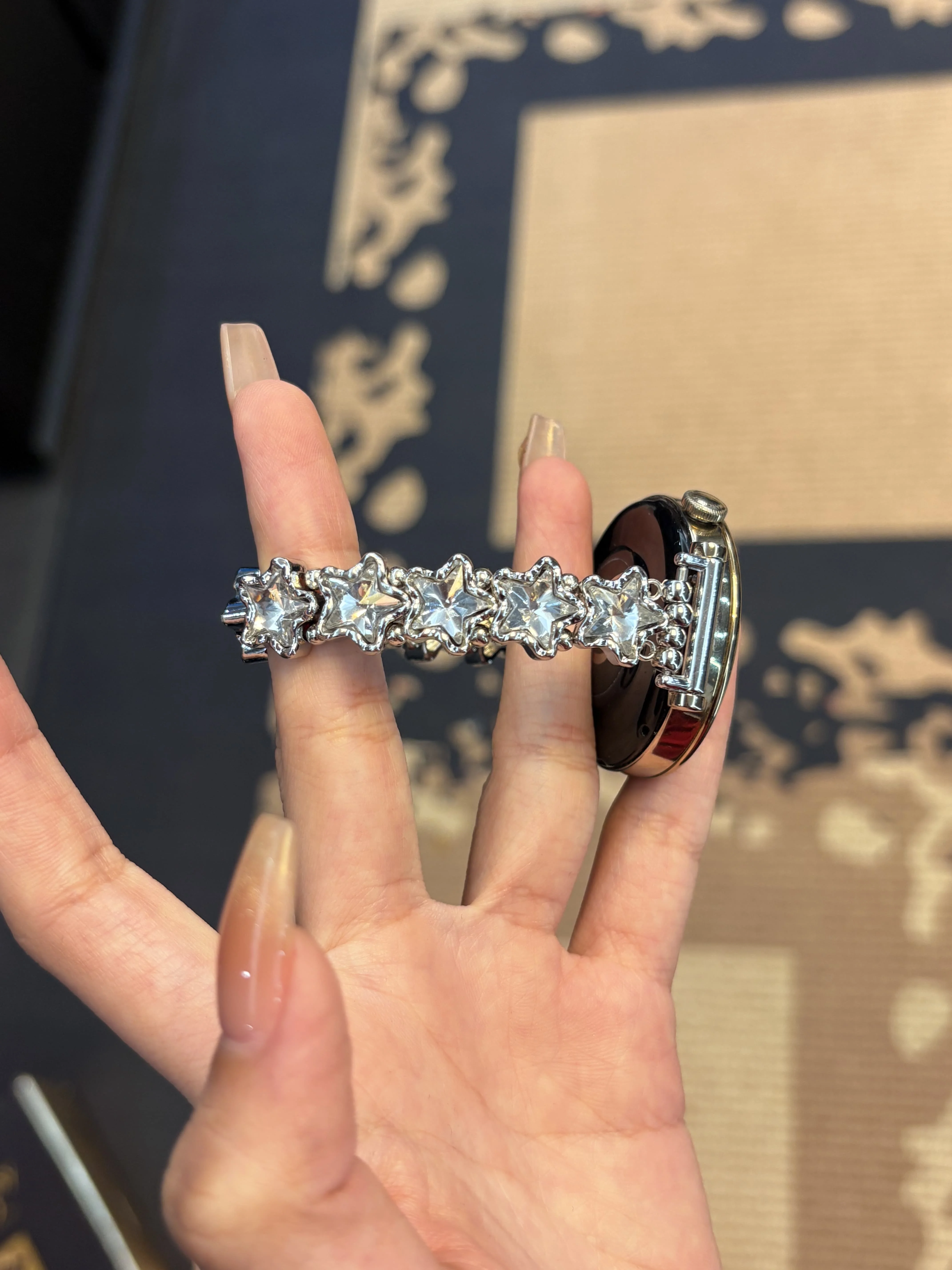 

Suitable for HW Watch Fit3/Fit4 watch straps and HW Band 8/9/10NFC star metal handmade watch straps