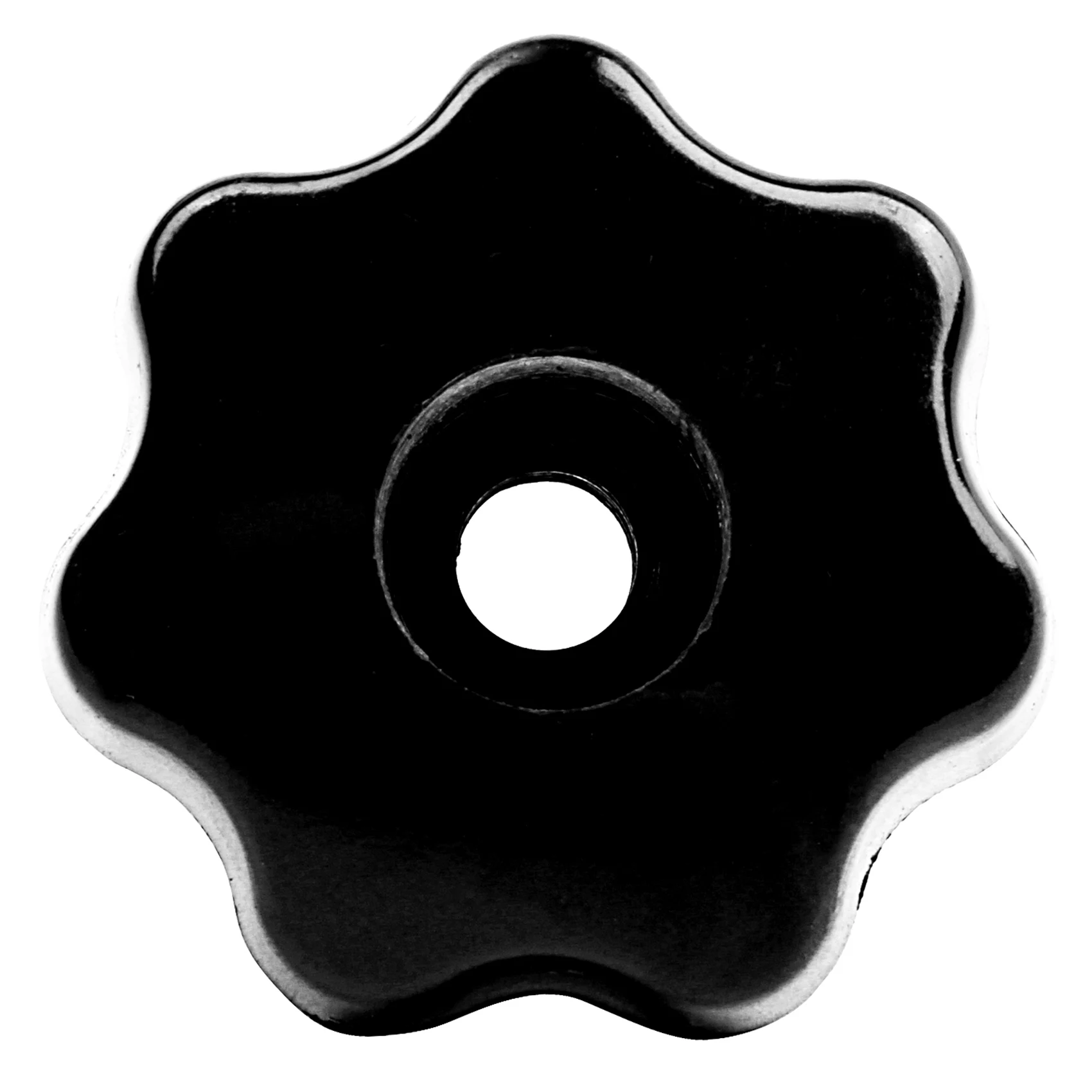 AB42-15 Pieces Black Star Grip Knobs, Female Thread Diameter 8Mm, Head Diameter 40Mm