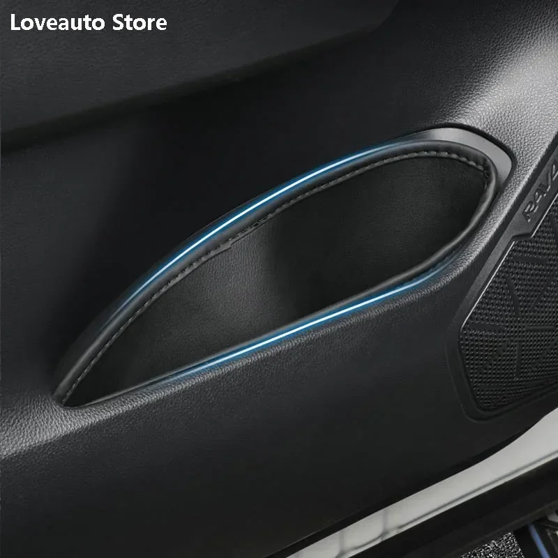 

Car Leather Front Rear Door Inner Armrest Handle Door Multifunctional Storage Box for Toyota RAV4 RAV-4 XA50 2019 2020 2021 2022