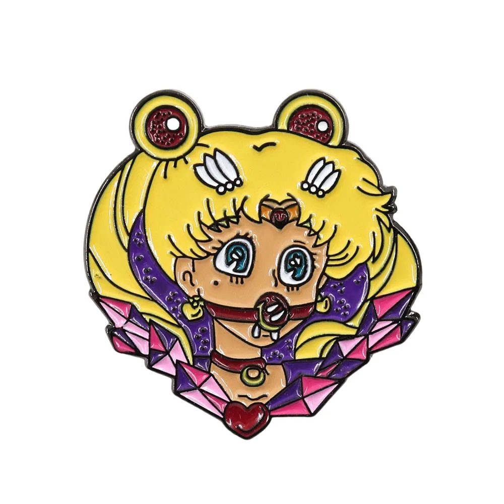 Cute Girl Badge Japanese Anime Character Inspiration Brooch Two-dimensional Gift Collection