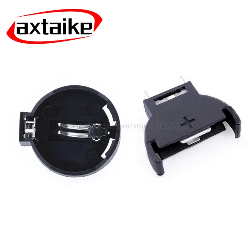 

10PCS Black Plastic CR2032 2032 CR2025 2025 3V Cell Coin Battery Socket Holder Case Battery Boxes BS-2-1 BS-5 DIP SMD Plastic