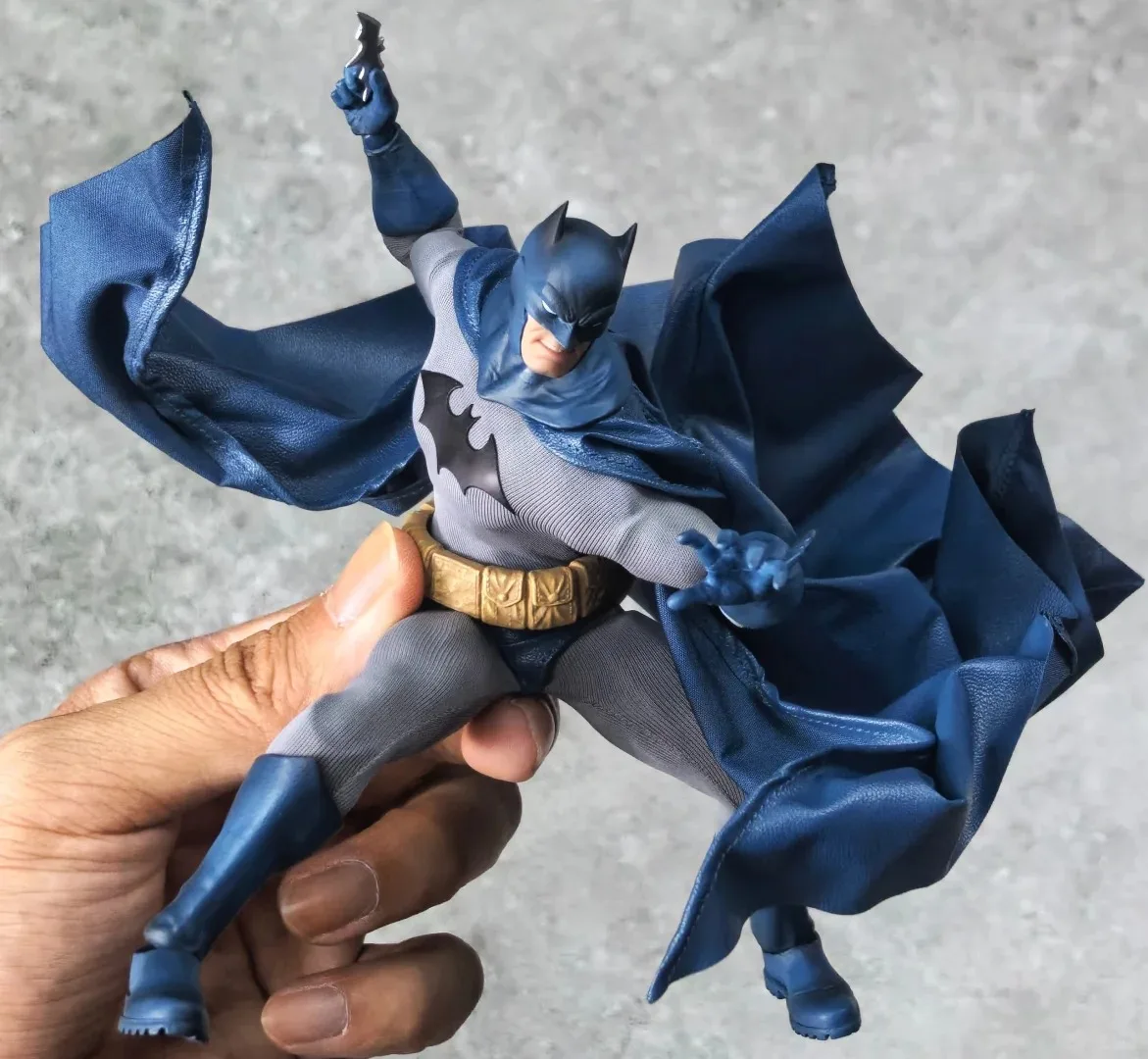 جديد حقيقي غونغ تيار مستمر الصمت باتمان القماش الزي 1/12 أنيمي عمل نموذج لجسم ثلاثية الأبعاد باتمان هدية لعبة تحصيل المنقولة الأسهم