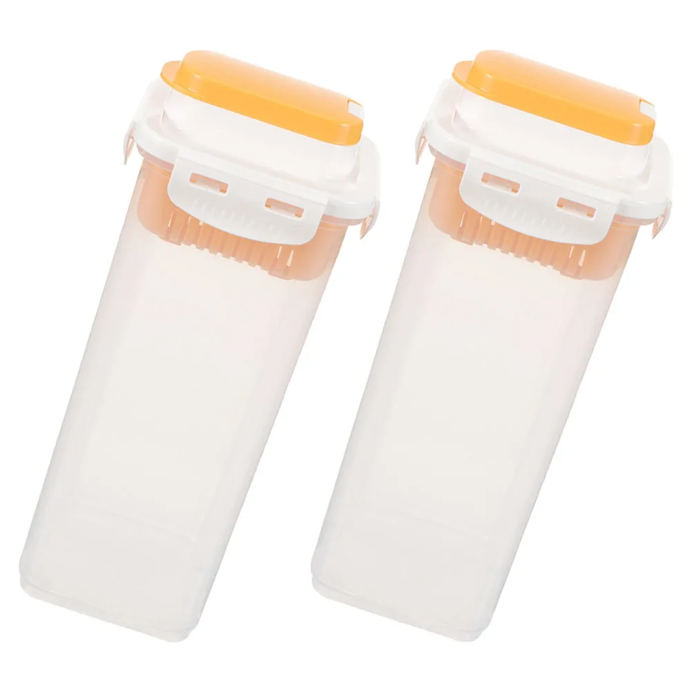 

2Pcs Laundry Powder Storage Box Transparent Sealed Container for Washing Powder Liquid Detergent Dormitory Home Storage