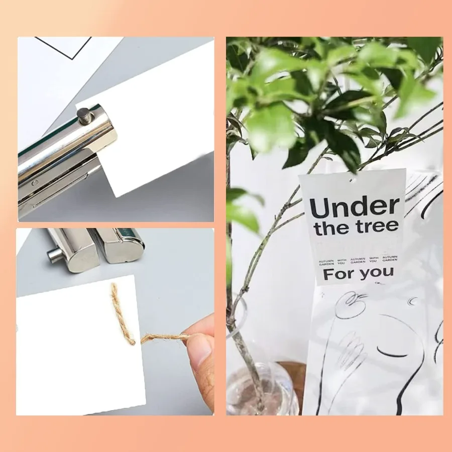 Heavy Duty Portable Hand Held Single Hole Punch with 2 Reach for Paper Cards Plastic Cardboard Documents Ideal for Office Schoo