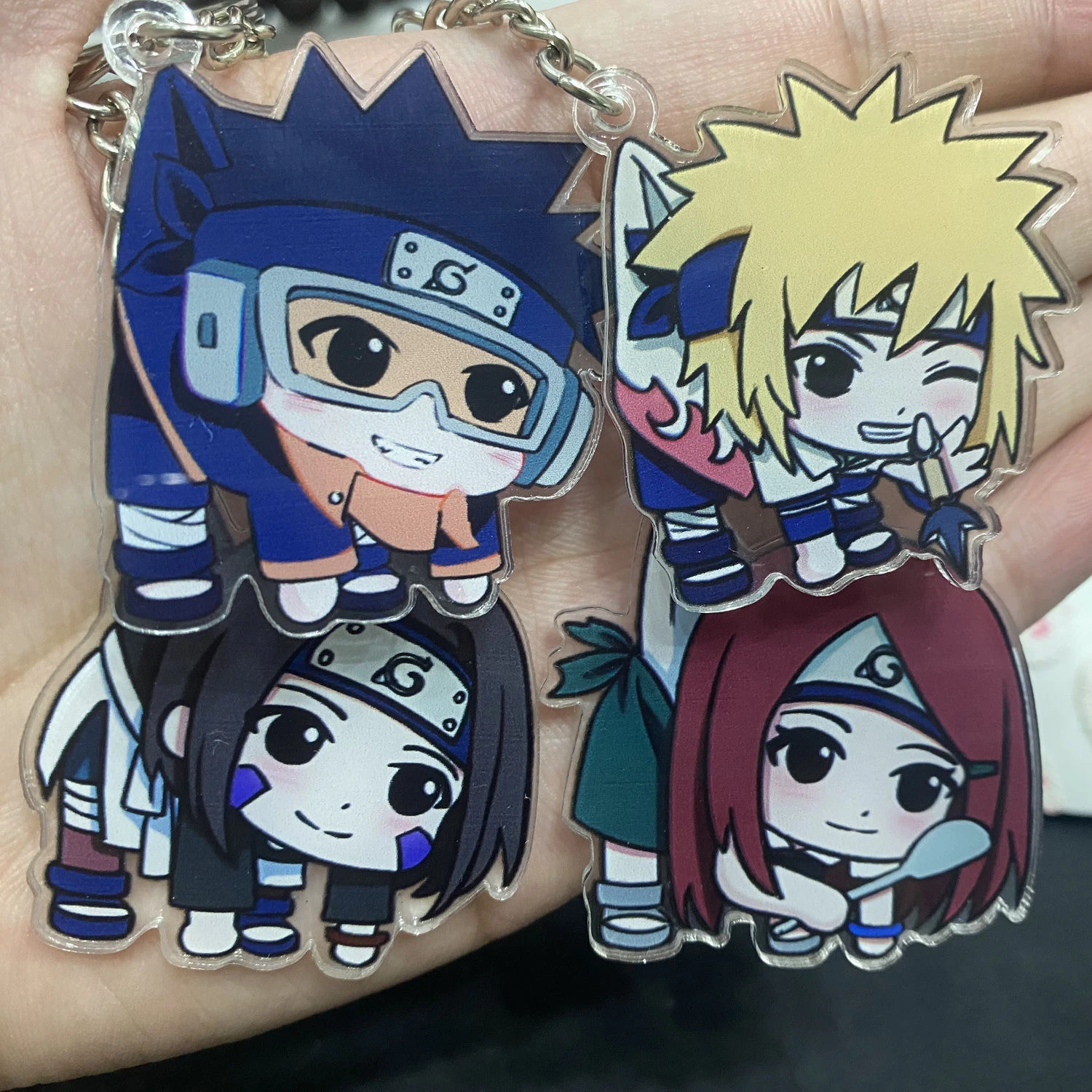 Учиха Обито ‌   Брелок в стиле аниме для женщин Наруто акриловый брелок для мужчин ‌ Узумаки Кушина Брелок Подвеска Аксессуары Подарок другу