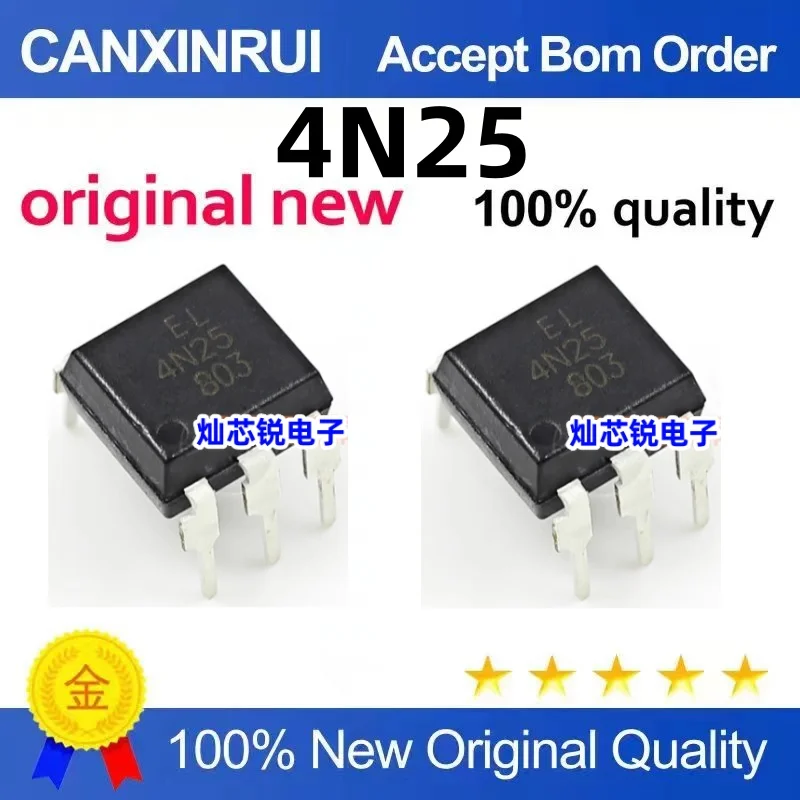 

（100 pieces）4N25 EL4N25 In-line DIP-6 SMD SOP-6