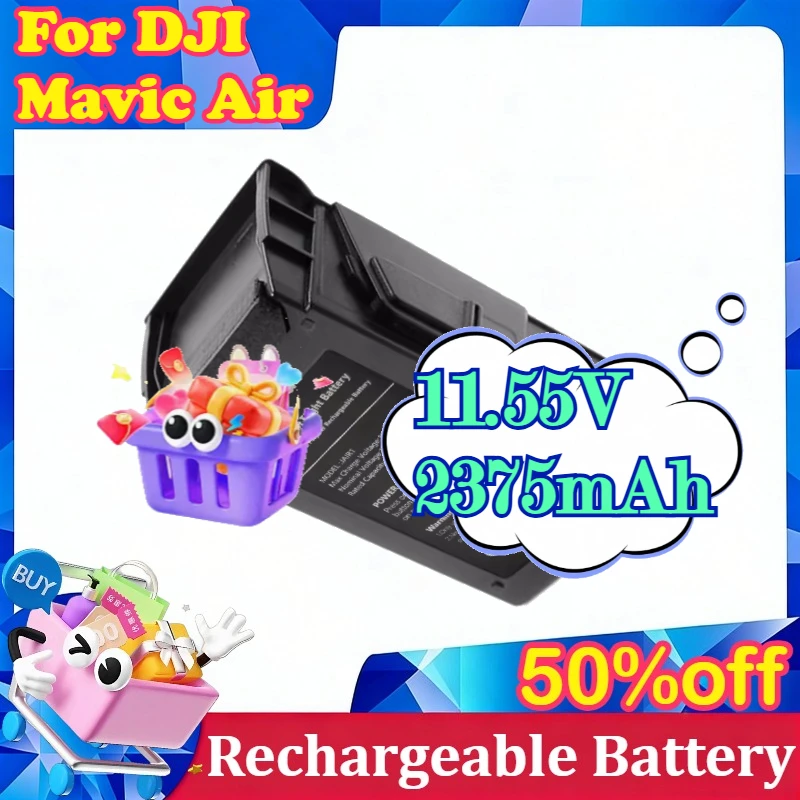 

For DJI Mavic Air 11.55V 2375mAh Smart Rechargeable Flight Battery Long Lasting Drone Battery