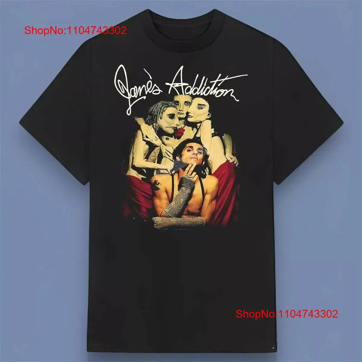 Черная футболка Janes Addiction Band с принтом высокого качества, все размеры, винтажная стираная повседневная мягкая дышащая стильная графика