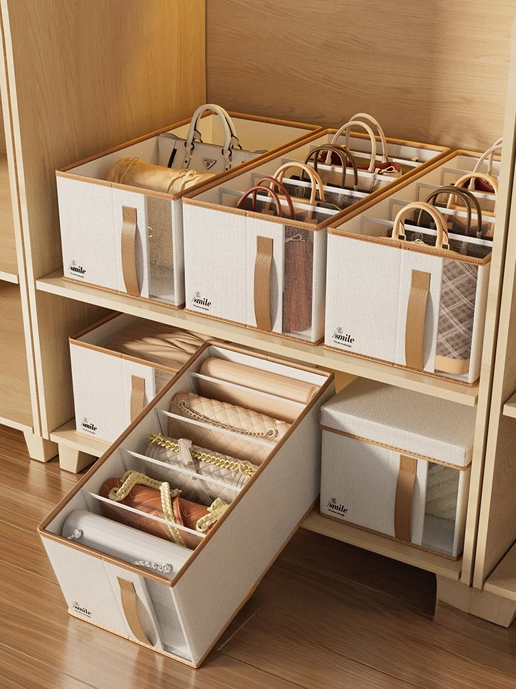 

Органайзер для хранения сумок, пылезащитная защитная сумка для шкафа, сумка-тоут с эльфом, разделенное решение для хранения, подставка для сумки