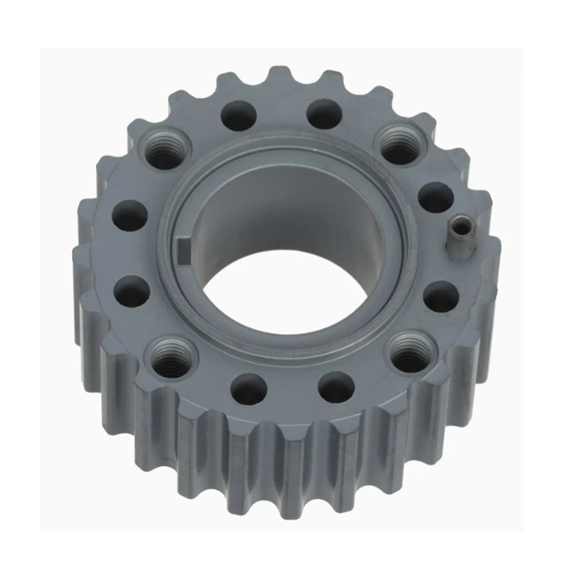 

Custom Precision CNC Machined Alloy Steel Timing Belt Crankshaft Lower Sprocket Gear Pulley for Automotive Aftermarket