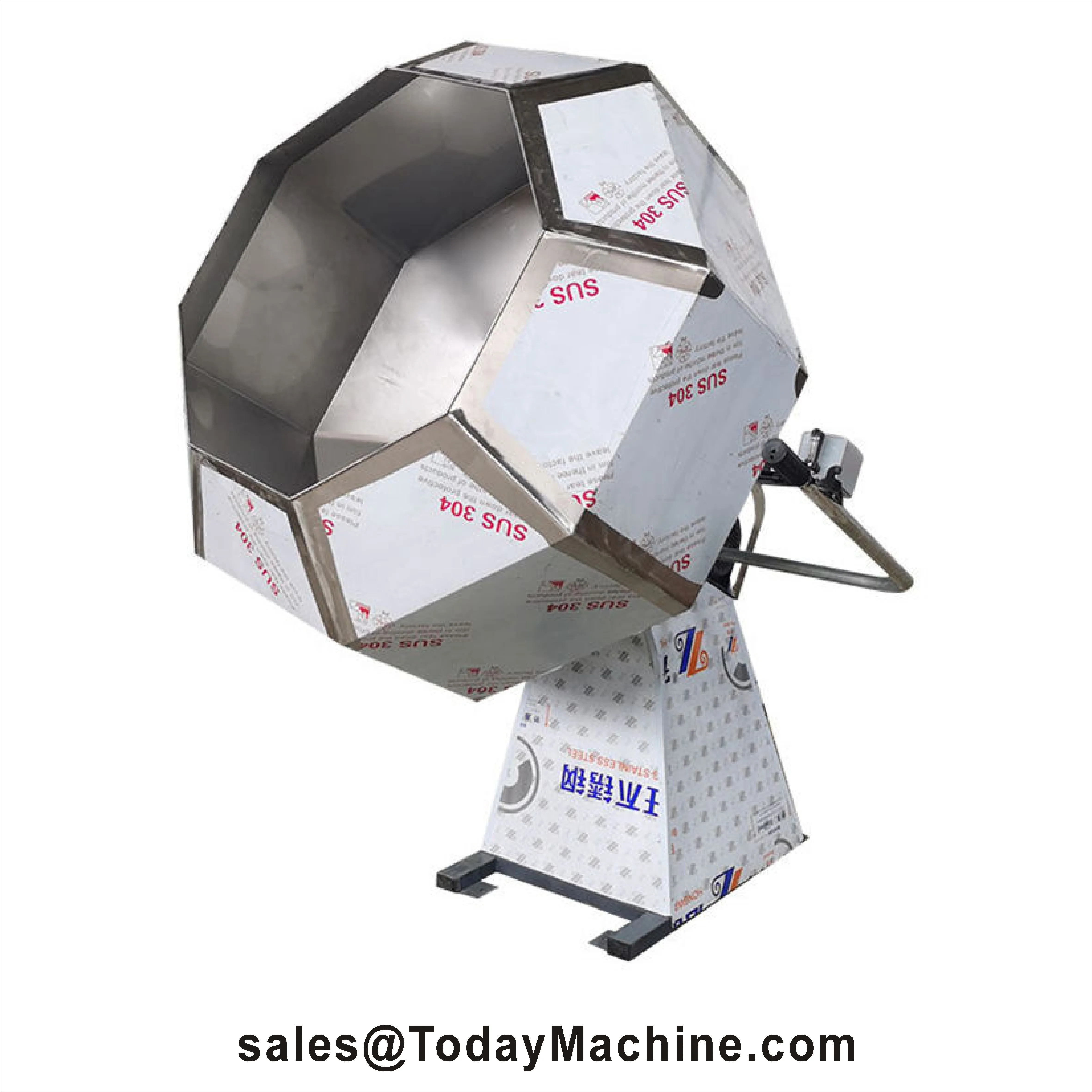 Snack Food Potato Seasoning Mixing Machine Octagonal Snack Coating Drum Mixer