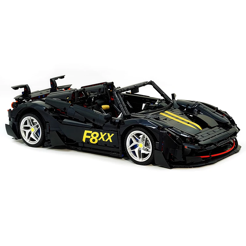 新しい JD018 1:8 テクニカル Spuer スポーツ車両 F8XX モデルビルディングブロックレンガレーシングパズル DIY おもちゃクリスマスギフトキッズセット