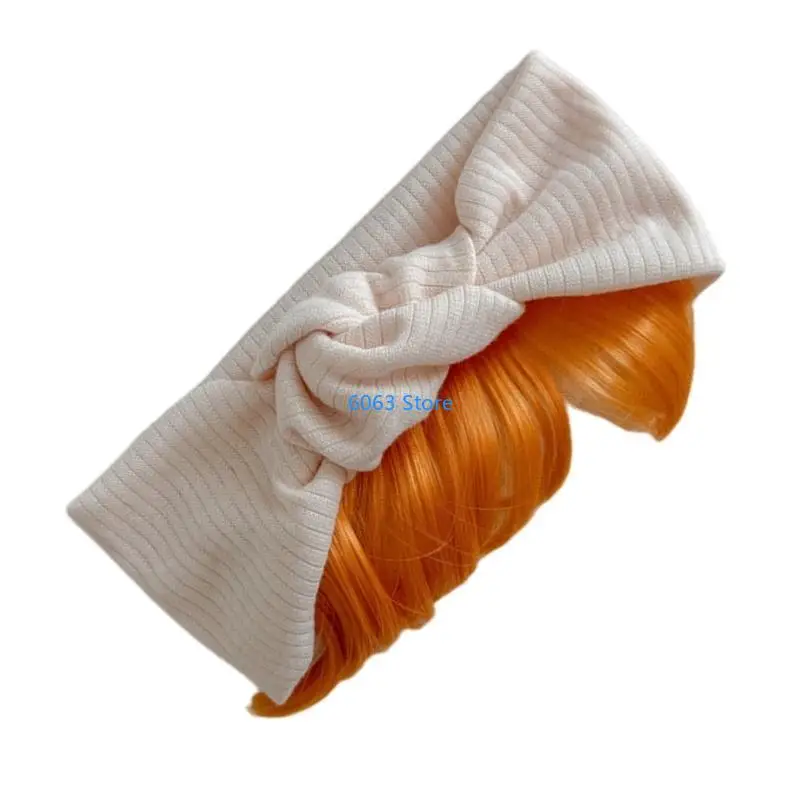 

Stylish Infant Girl Bows Headband with Hair Cotton Headwear Kids Fashion Headband Colorful Little Girls Headband