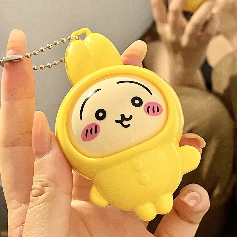 Japanische Anime-Chiikawa-Pyjamaserie, Schlüsselanhänger mit wechselnden Gesichtern, niedlicher, sich drehender Gesichtsanhänger, Sammlerstück, Taschenanhänger, Geschenk für Fans. – Detail 6