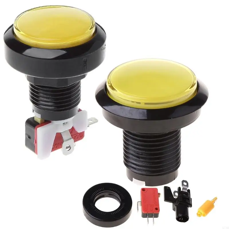 X7jd Illumined Push Button Arcade Maszyna Konsole Partie Części 12 V Lampka 45 mm przyciski